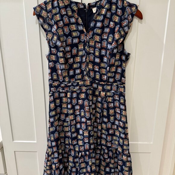 Maison Jules Dresses & Skirts - Maison Jules House Print Dress | Size 2 | Navy